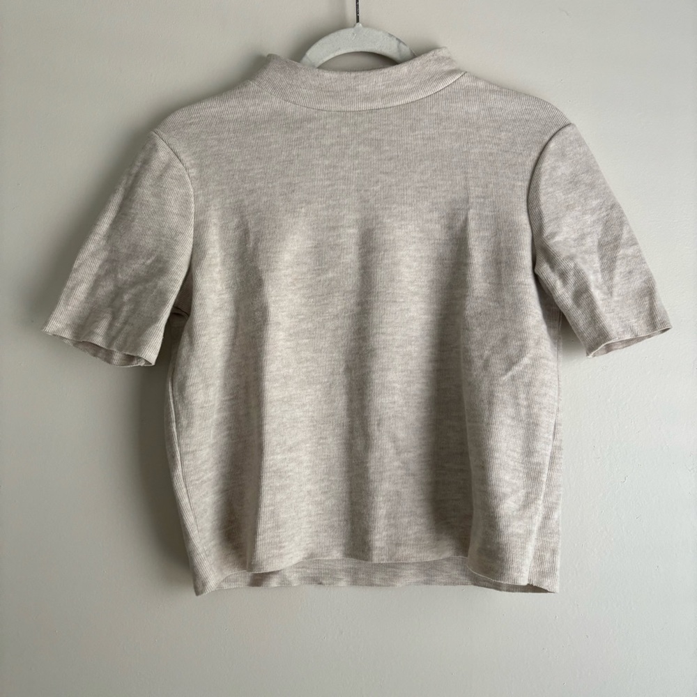 Zara Short Sleeve Turtle Neck Sweater